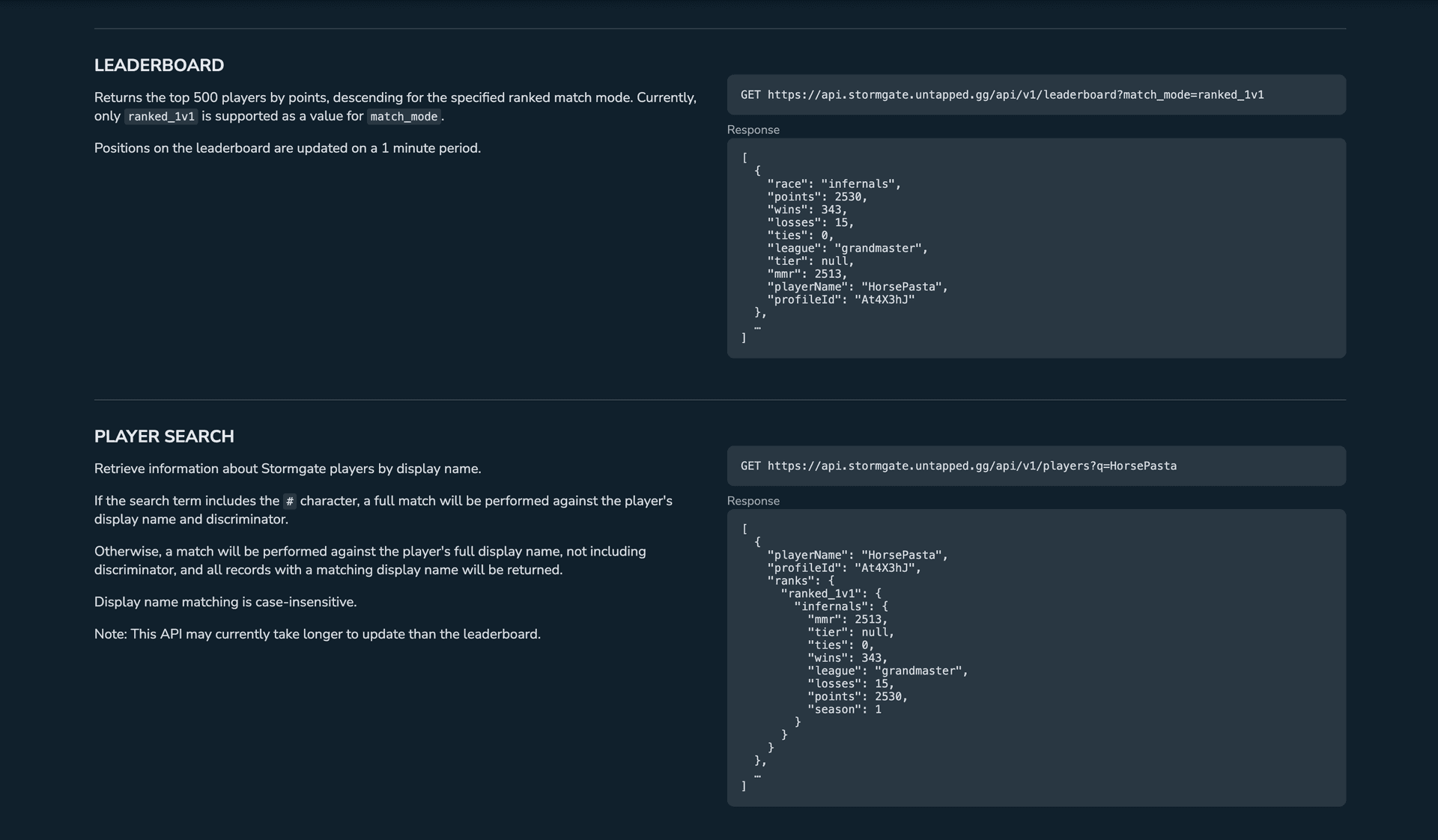 What the Ablight API could learn from the Stormgate API